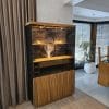 Barek dębowy Rose Cabinet widok z boku - XMasterWood