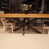 Stół dębowy Lotos z dwoma krzesłami - XMasterWood
